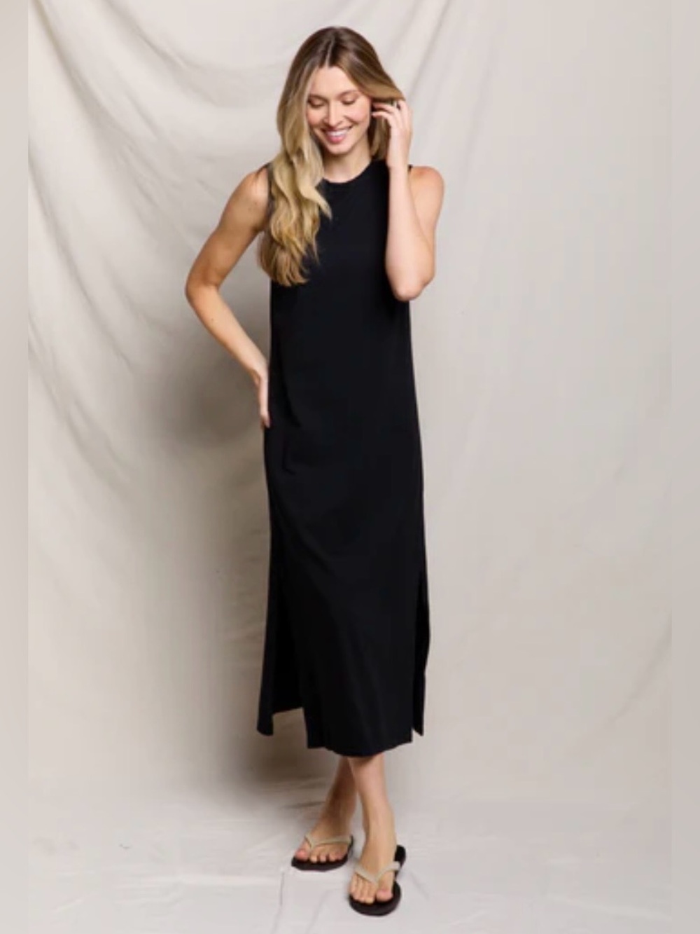 Lanell Supima Tank Dress - Picture 4 of 8